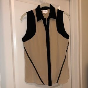 Parker Silk Tan with Black Trim Top